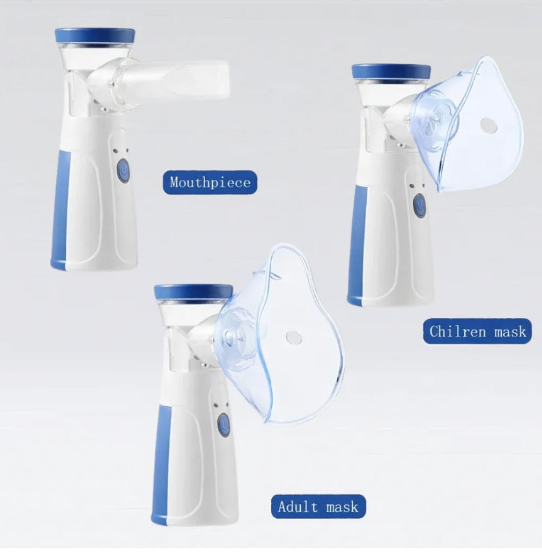 Portable Mesh Nebulizer for Adults & Kids | Silent USB Rechargeable Inhaler