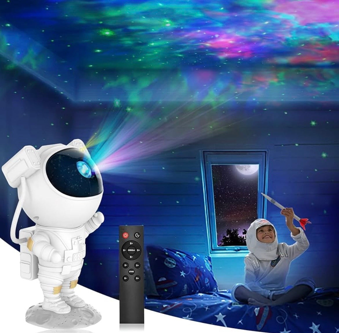 Astronaut Galaxy Projector Lamp with Remote – Starry Night Sky Light for Bedroom