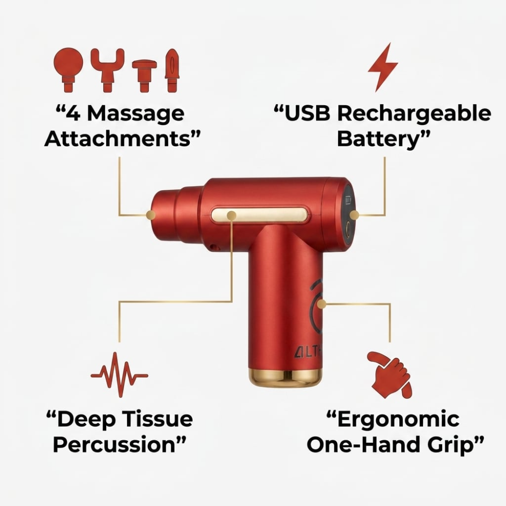 Portable Neck & Shoulder Massager for Pain Relief
