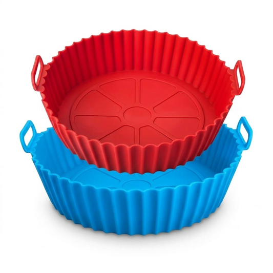 Silicone Air Fryer Tray Basket – Reusable Non-Stick Baking & Cooking Liner